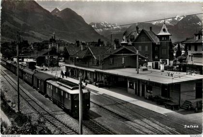 Sarnen - Bahnhof mit Eisenbahn
