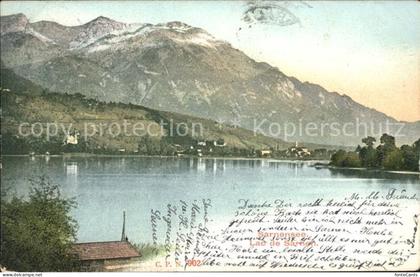 Sarnen Sarnersee mit Alpen