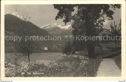 Sarnen Uferpromenade Sarnersee Alpen