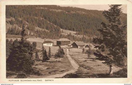 Schwaendi-Kaltbad Sarnen OW Kurhaus Schwaendi-Kaltbad Wald Weg Gebaeude Tal