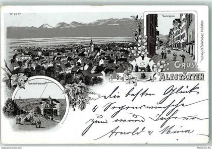 9450 Altstätten SG 1898 - Bahnhofstrasse Marktgasse - 13607474