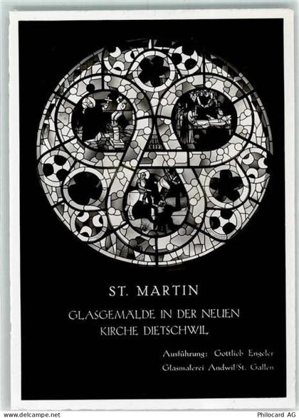 9533 Kirchberg SG - Glasgemälde in der neuen Kirche Dietschwil - 10306341