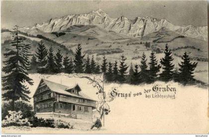 Gruss von der Gruben bei Lichtensteig