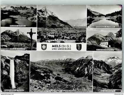 8887 Mels - Wildsee Gonzen Wasserfall bei Patöni Weisstannental St Anton... - 10391281