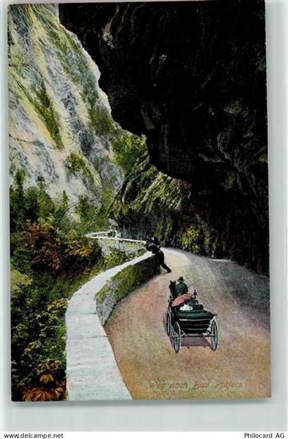 7312 Pfäfers 1909 - Pferdekutsche auf dem Weg nach Pfäfers - 10613994