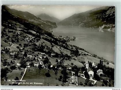 8883 Quarten - Fliegeraufnahme mit Walensee - 10290449