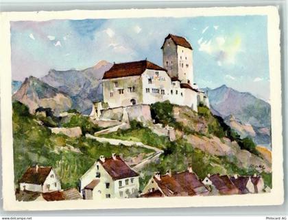 7320 Sargans Künstlerkarte Schloss Sargans Sign. Marc - 11051890