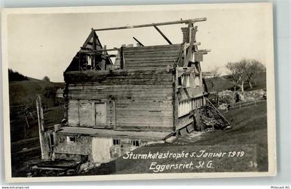 9034 Eggersriet 1919 Privatfoto AK Sturmkatastrophe Zerstörtes Haus - 13256328
