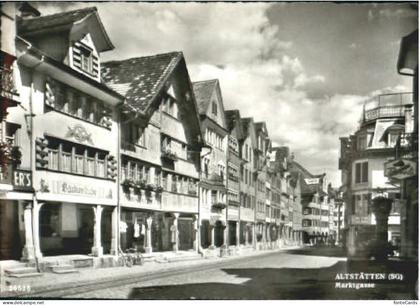 Altstaetten SG Altstaetten Marktgasse ungelaufen ca. 1965