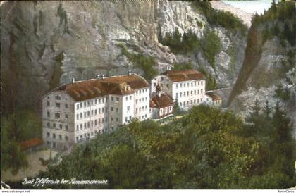 Pfaefers Bad Pfaefers Taminaschlucht ungelaufen ca. 1910
