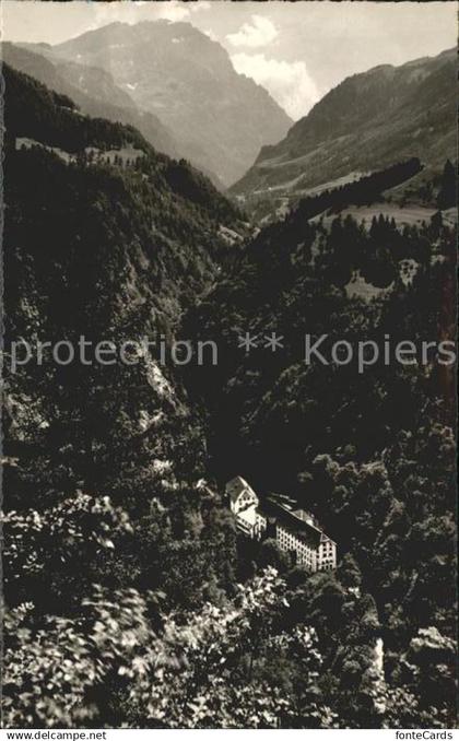 Pfaefers Hotel Bad Pfaefers Taminaschlucht mit Calanda