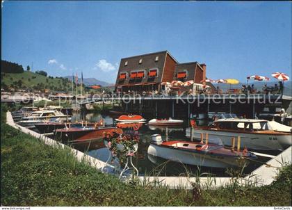 Schmerikon Strandhotel Obersee Bootsliegeplatz Zuerichsee
