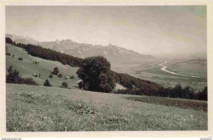 Sevelen  Werdenberg SG Panorama Fernsicht ins Rheintal vom Gemsli aus