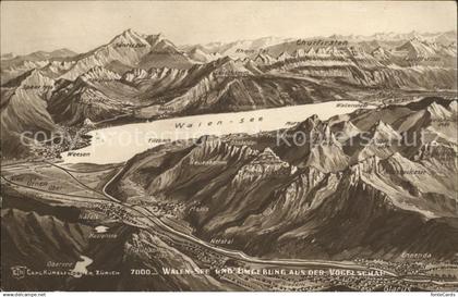 Walensee Panoramakarte