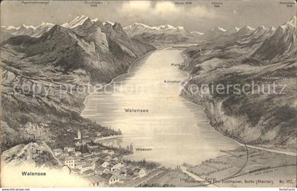 Walensee Panoramakarte