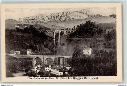 9000 Bruggen - Eisenbahnbrücke über die Sitter - 10599458