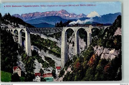 9000 Bruggen - Sitterbrücke Eisenbahn Toggenburgbahn - 39692142