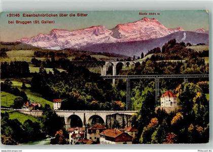 9000 Bruggen - Sitterbrücke Toggenburgbahn - 39692136