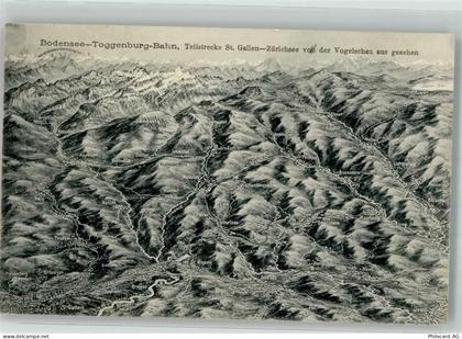 9000 St. Gallen S. Gallo 1911 - Vogelschau St. Gallen-Zürichsee - 39979305