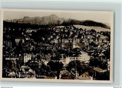 9000 St. Gallen S. Gallo - St. Gallen mit Säntis - 12111877