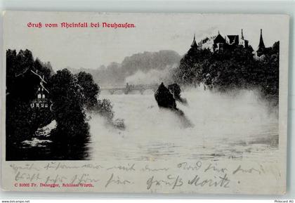 8212 Neuhausen am Rheinfall 1902 Relief AK Rheinfall - 13159352