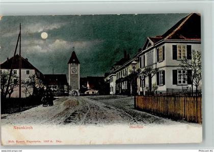 8213 Neunkirch 1913 Mondschein Oberthor AK - 13407463