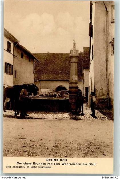 8213 Neunkirch - Oberer Brunnen mit Wahrzeichen - 10609481