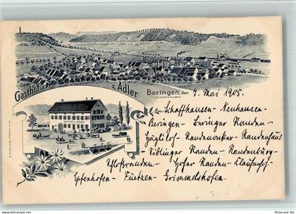 8222 Beringen 1905 BOAKC Lithographie Gasthaus Zum Adler Vorläufer - 13702809