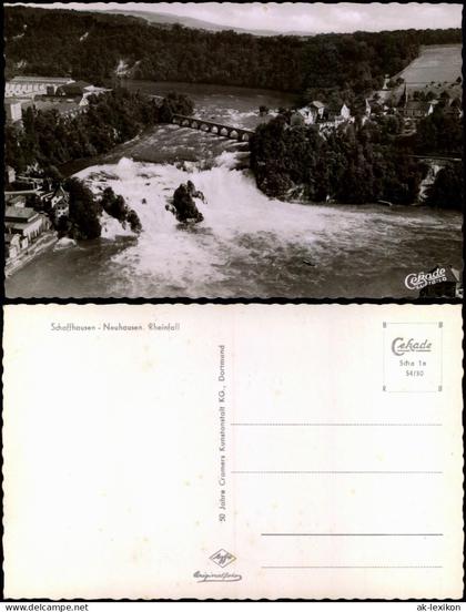 Neuhausen am Rheinfall Schaffhausen Neuhausen Rheinfall Luftbild 1954