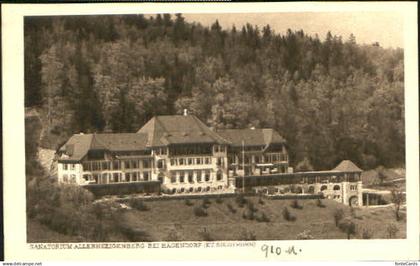Allerheiligenberg bei Haegendorf Kt. Solothurn Sanatorium ungelaufen ca. 1920