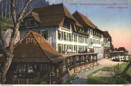 Allerheiligenberg Sanatorium Station Haegendorf