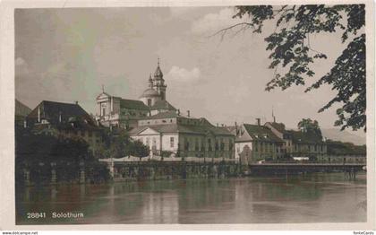 Solothurn Soleure SO Aarepartie mit Kirche