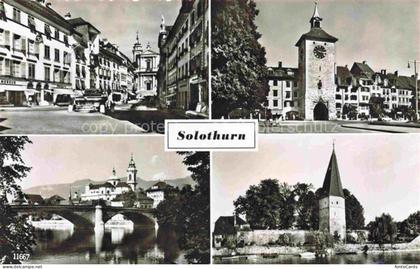 Solothurn Soleure SO Motive Stadtzentrum Brueck Turm