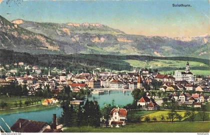 Solothurn Soleure SO Panorama Aarepartie
