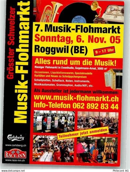 4914 Roggwil BE 2005 FOTO KEINE AK 7. Musik-Flohmarkt und Bücher-Börse... - 38150531