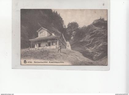 B82246 reichenbachfall aussichtspavillon  berna switzerland front back image