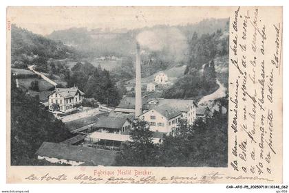 CAR-AFOP5-0235-SUISSE - Fabrique de nestlé bercher