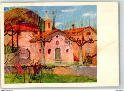 Carona Bei Carona Kapelle sign. R Conti Pro Juventute Schweiz Künstlerka... - 39410930