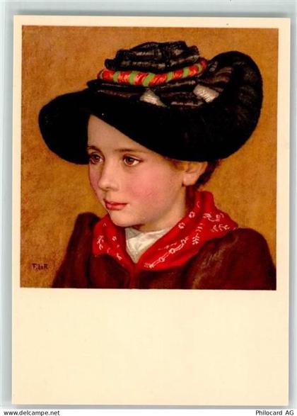 Evolène Mädchen aus Evolene sign. Francois de Ribaupierre Nr. 159 Pro Ju... - 39493801