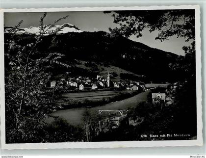 Jianz mit Piz Mundaun Foto 1935 AK - 10065493
