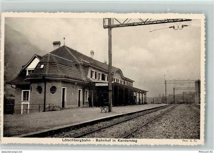 Kandersteg Lötschbergbahn - Bahnhof AK Bahnhof Schweiz - 13105921
