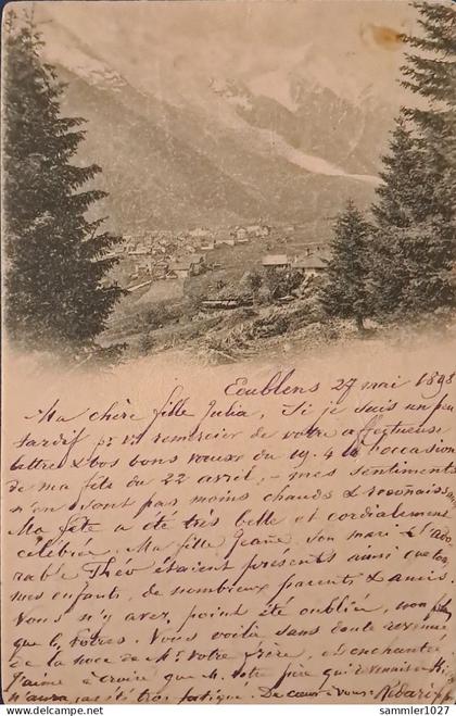 Los v. 06.07  Ansichtskarte  Ecublens  1908