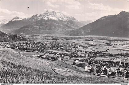 SUISSE YVORNE PLAINE DU RHONE ET LES DENTS DU MIDI