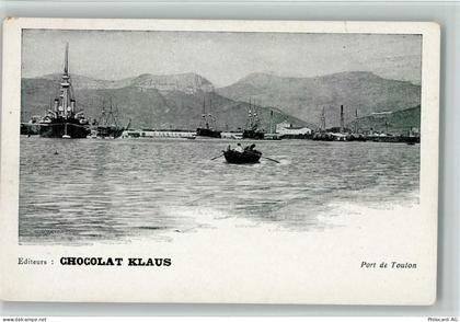 Toulon Port de Toulon , gute Erhaltung AK Klaus Schokolade - 10152246
