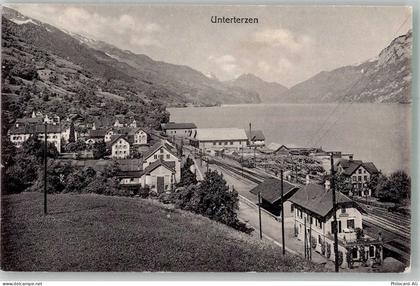 Unterterzen Bahnhof Bahnhof Schweiz Foto AK - 13597521
