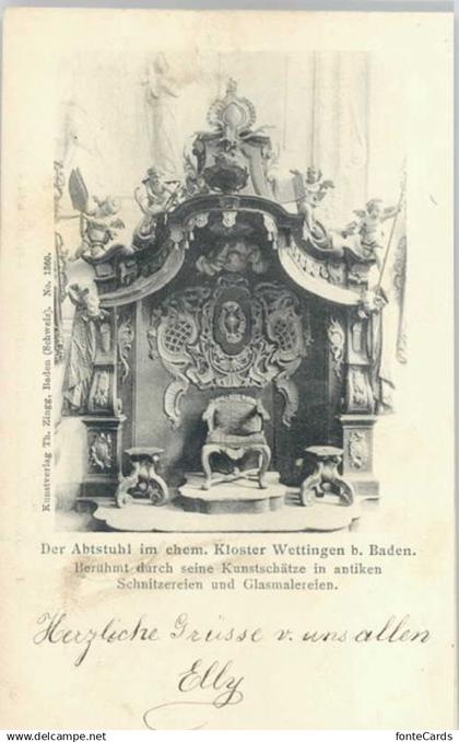 Wettingen Kloster Abtstuhl