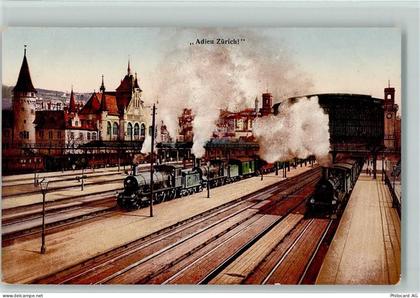 Zürich Bahnhof, Eisenbahnen AK Bahnhof Schweiz 1919 - 13105874