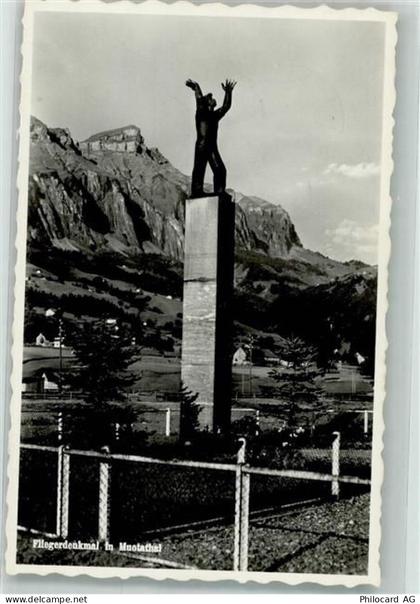 6436 Muotathal 1954 Foto AK Flieger- Denkmal - 38071579