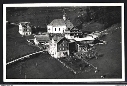 AK Riemenstalden, Gasthaus zum Kaiserstock aus der Vogelschau