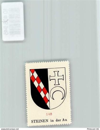 6422 Steinen - Vignette Wappen Kaffee Hag ca 1920-1940 Steinen in der Au... - 10408945